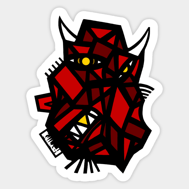 Devilish Sticker by Killbash